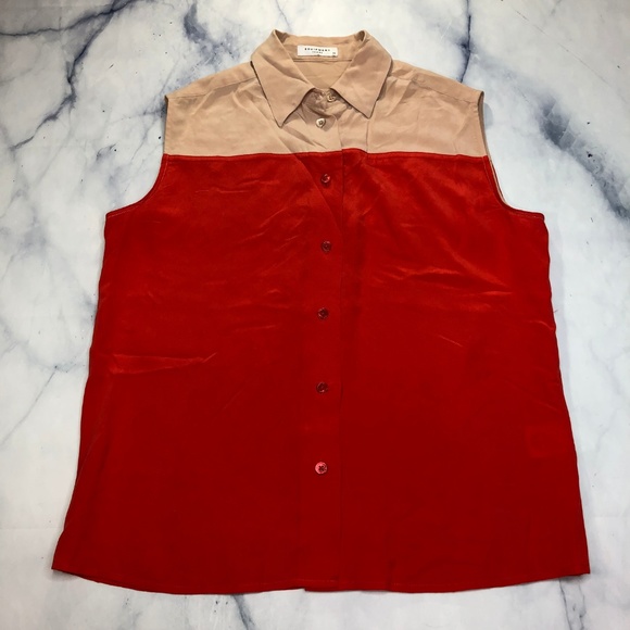 Equipment Coral Blush Diem Clean Two Tone Blouse - Picture 4 of 8